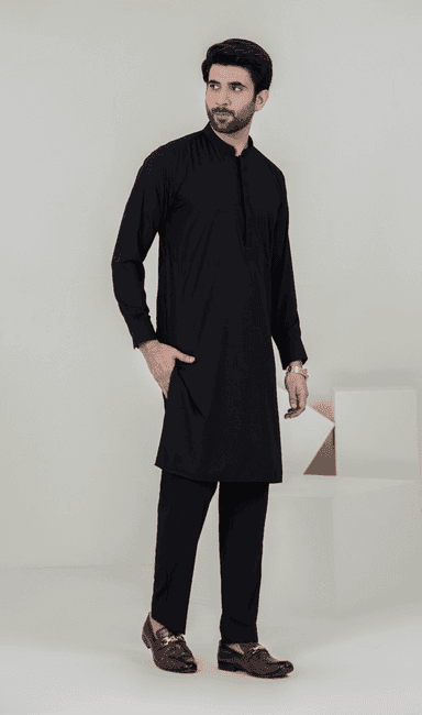 Stylish Black Shalwar Kameez
