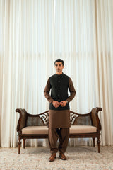 Jet Black Suiting Waistcoat W-2022