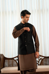 Black Suiting Waistcoat WS-20010