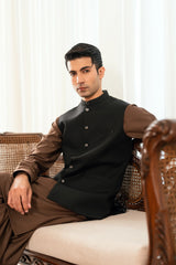 Black Suiting Waistcoat WS-20010