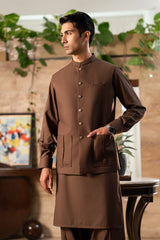 Chocolate Brown Waistcoat WS-244-115