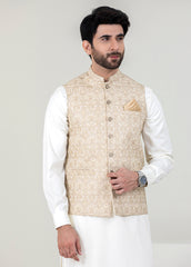 Cream Men Waistcoat