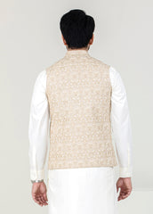 Cream Men Waistcoat