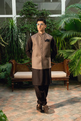 Jute Brown Suiting Waistcoat WS-20012