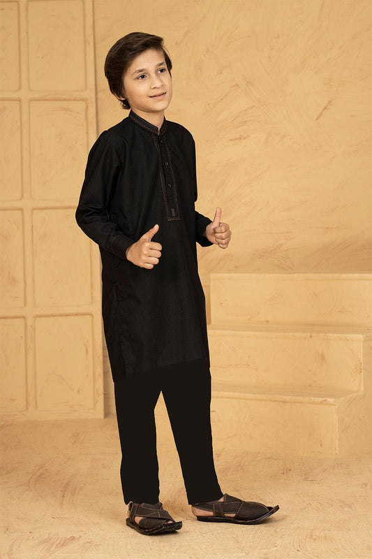 Stylish Black Kurta for Kids
