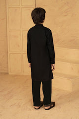 Formal Black Princecoat with Embroidery