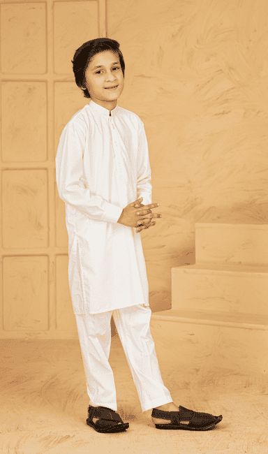 Kids Ethnic Wear White Kurta