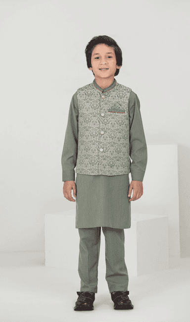 KIDS WAIST COAT SHALWAR KAMEEZ.