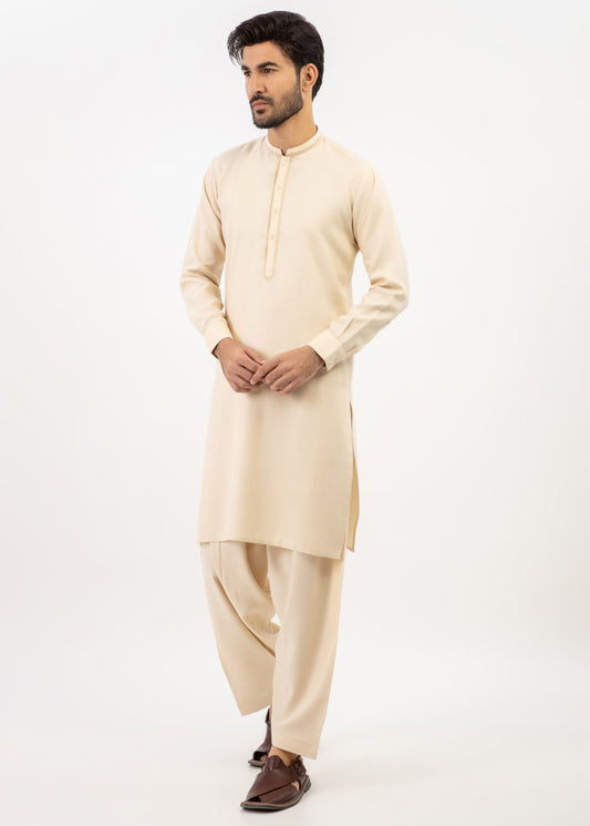 Light Fawn Men Shalwar Kameez