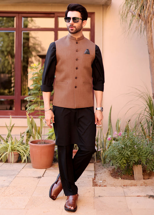 Brown Men Waistcoat