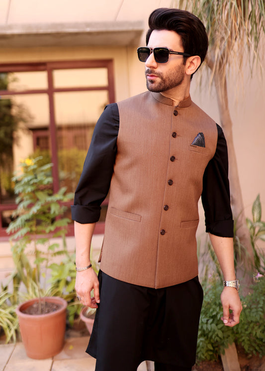 Brown Men Waistcoat