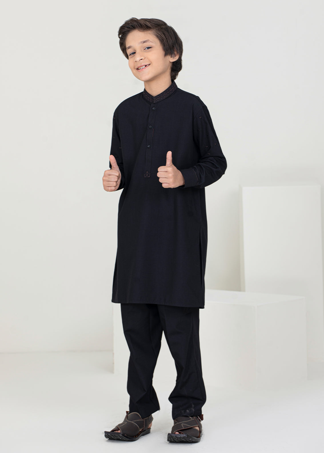 Kids Shalwar Kameez - Black