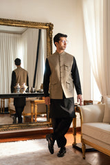 Sand Brown Waistcoat W-2029