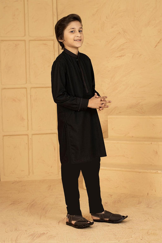 Kids Kurta Pajamas - Black - Stylish Garments Pk