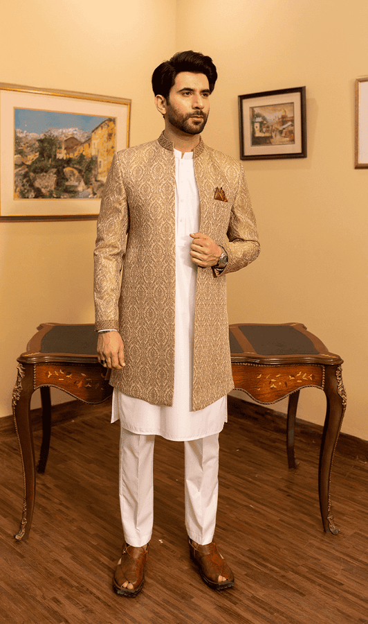 Front Open Sherwani 