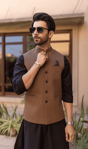 Stylish Brown Waistcoat
